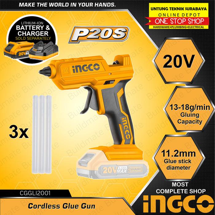 

Ingco Cggli2001 Cordless Glue Gun (11.2Mm) - Lem Tembak Lilin 007