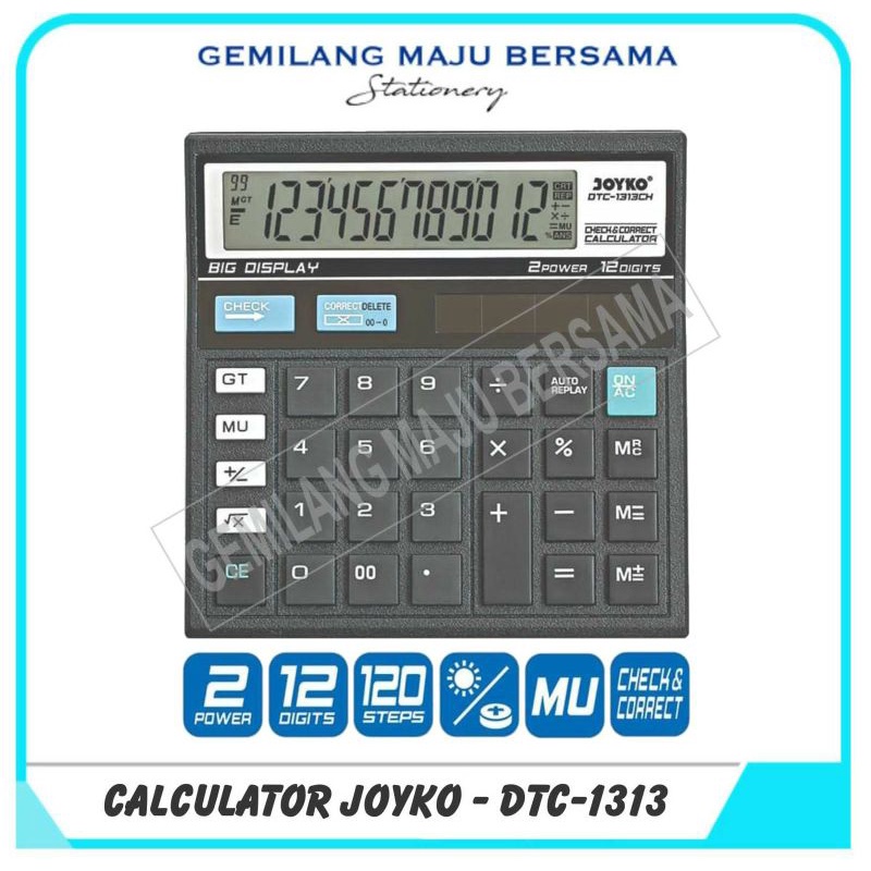 

Calculator / Kalkulator Joyko DTC-1313CH / 12 Digits (Check Correct)