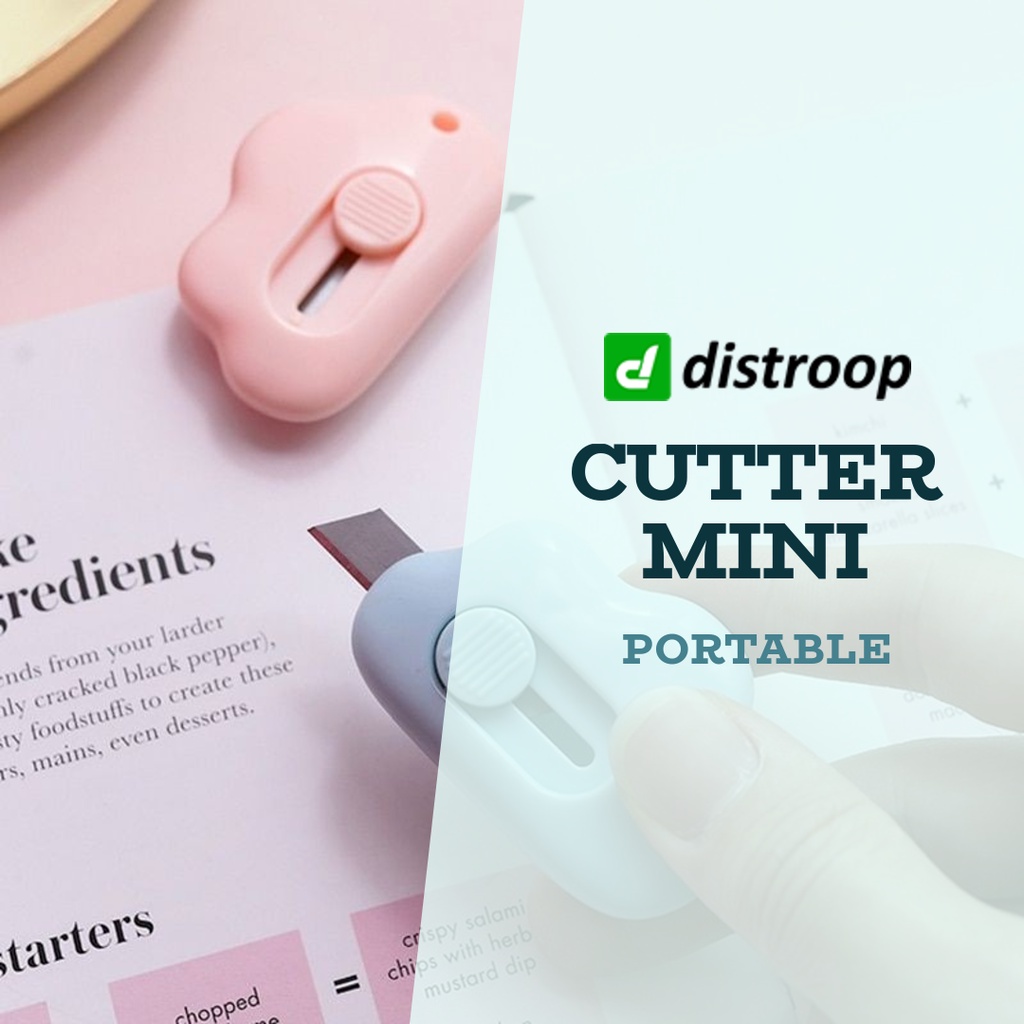 

Mini Cutter Kecil Portable / Pemotong Kertas Lucu Korea
