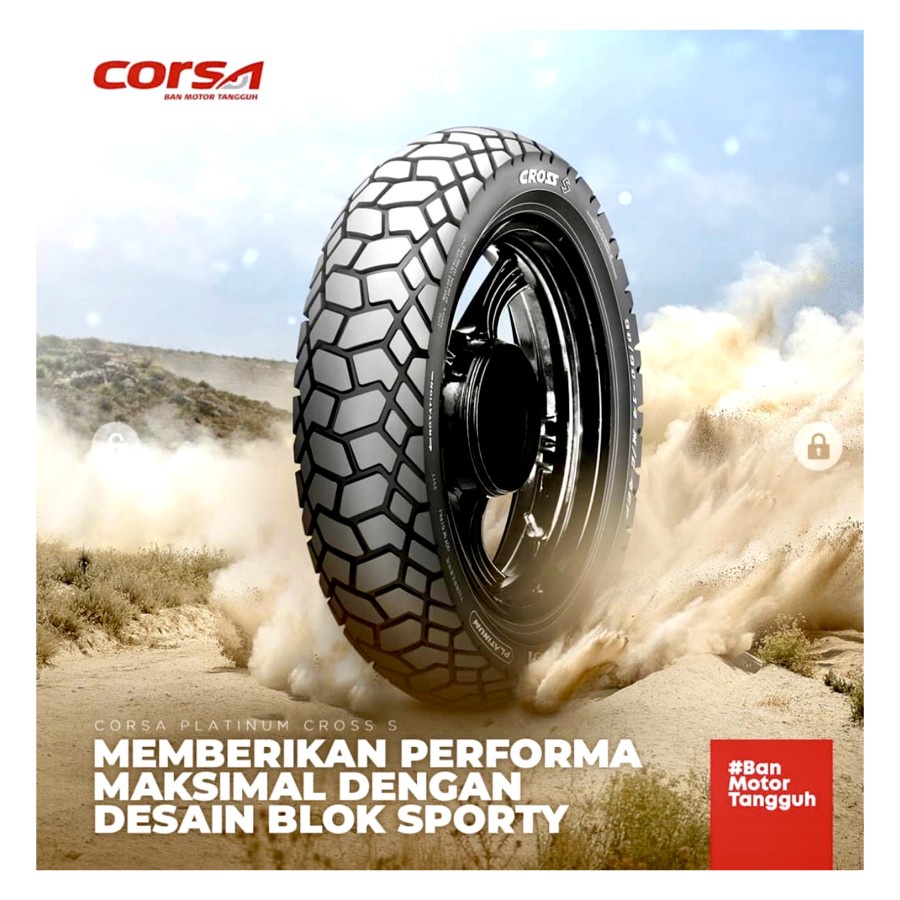 Ban Corsa Cross S 110/80-17 + 120/80-17 ( Paket Hemat )