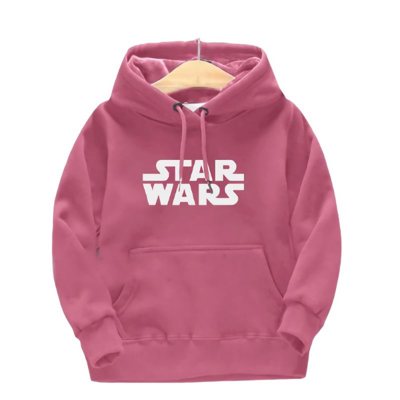 Sweater Hoodie Anak Laki-laki/Perempuan Usia 4-13 Tahun Hoodie Anak Motif Gambar Panda/Starwars Bahan Tebal Premium