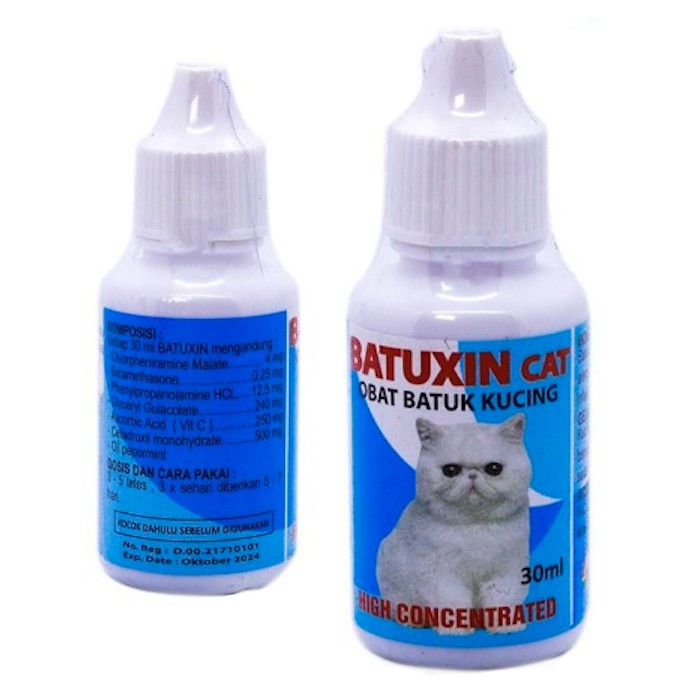 BATUXIN CAT 30ml Obat Batuk dan Pilek Kucing