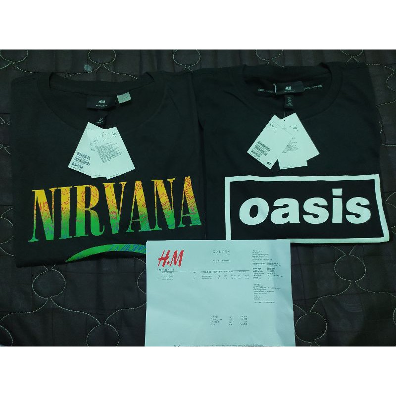 T-shirt Nirvana & oasis x H&M New
