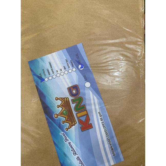 

℮ Amplop cokelat F4 King ➦