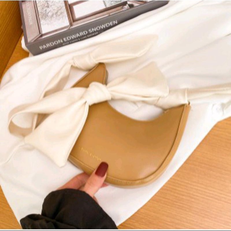 Tas slempang Wanita Kecil IMPORT Fashion kasual wanita tali kain 5