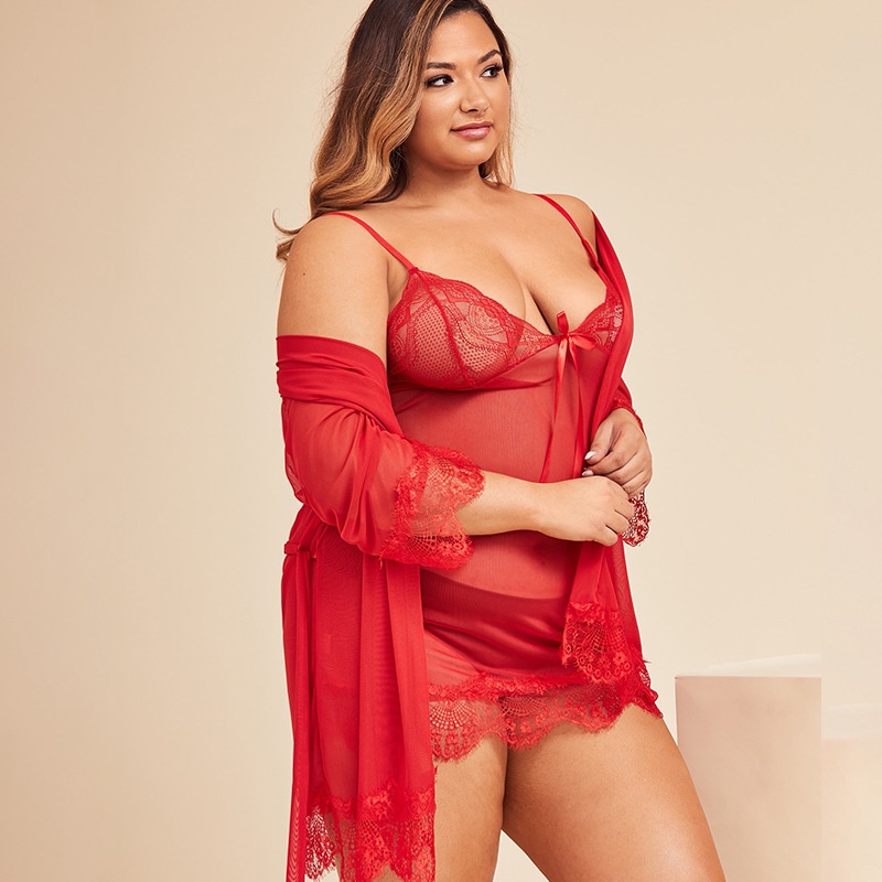 7149 7624 kimono big size / lingerie kimono jumbo / lingerie sexy set