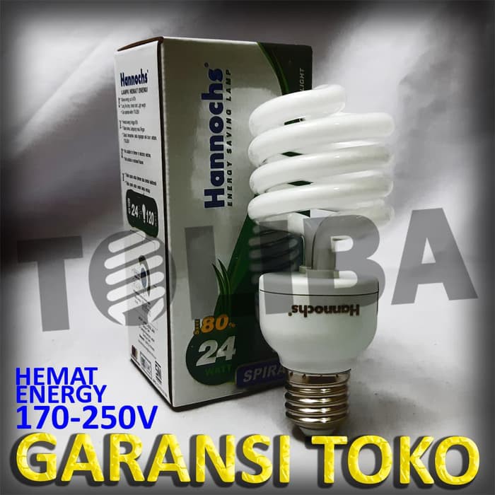 lampu hannochs hanochs tornado 24w 24watt 24 watt 24 w lampu spiral