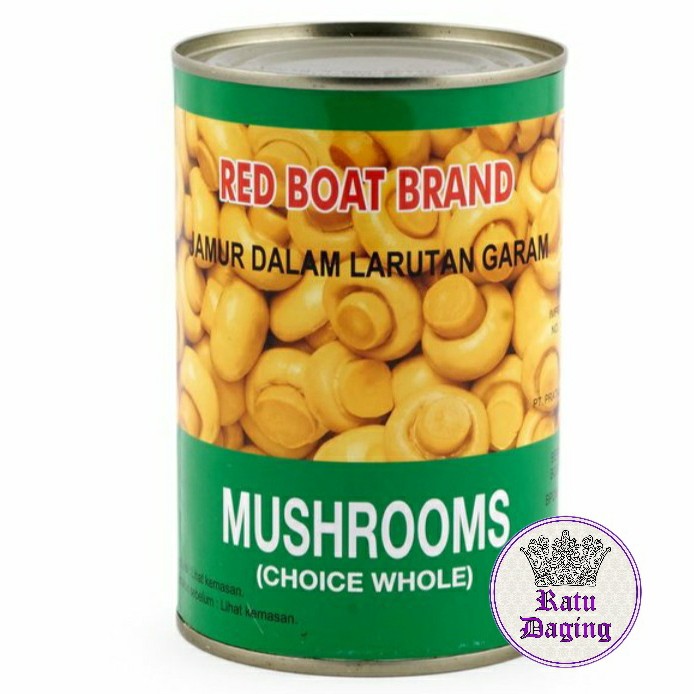 

Jamur Kancing Kaleng Champignos 425gr / Mushroom Read Boat Brand