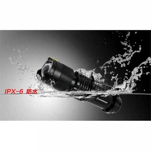 Pocketman led senter 2000 lumens