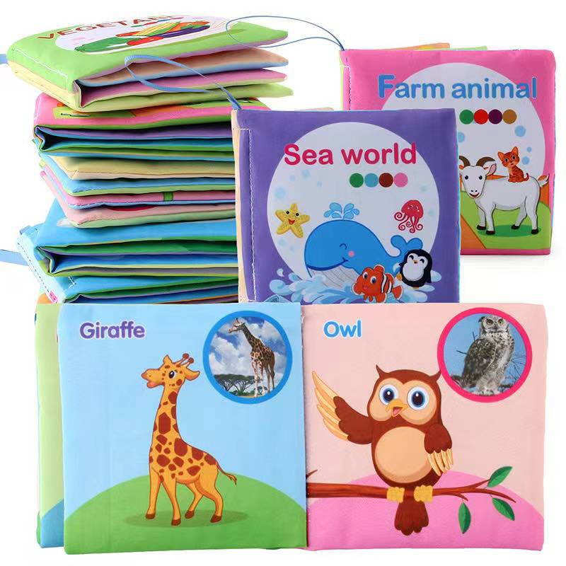 BUKU bantal Kain edukasi bayi mainan bayi baby softbook cloth book