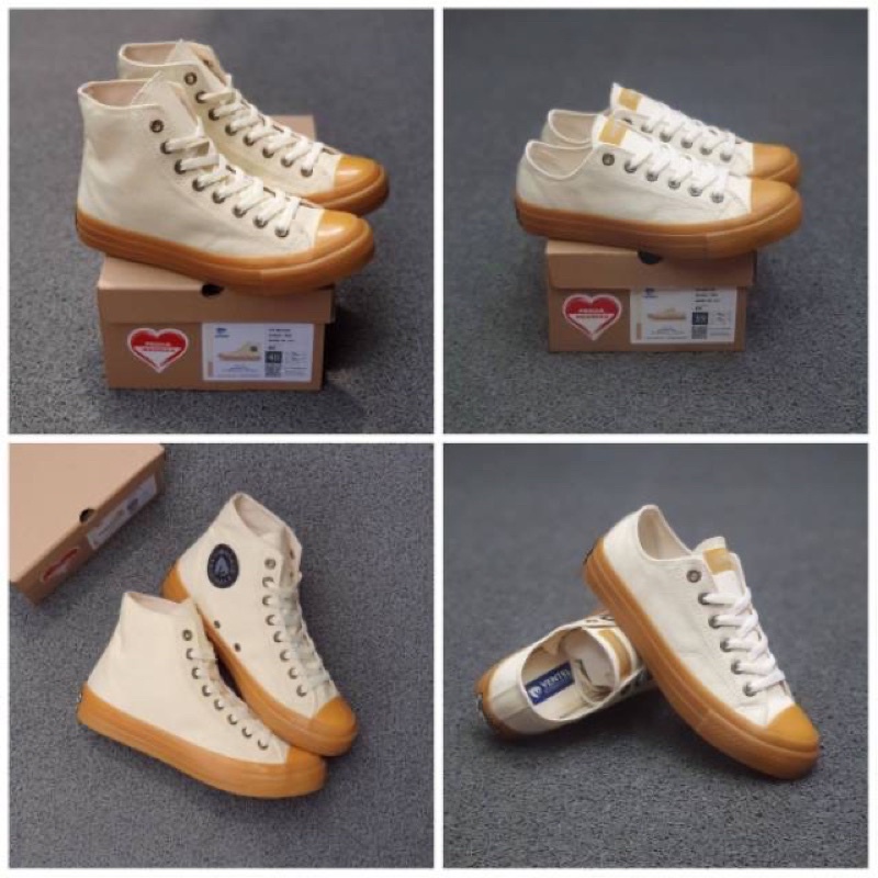 Ventela gum natural low original sepatu ventela public black natural 100% original