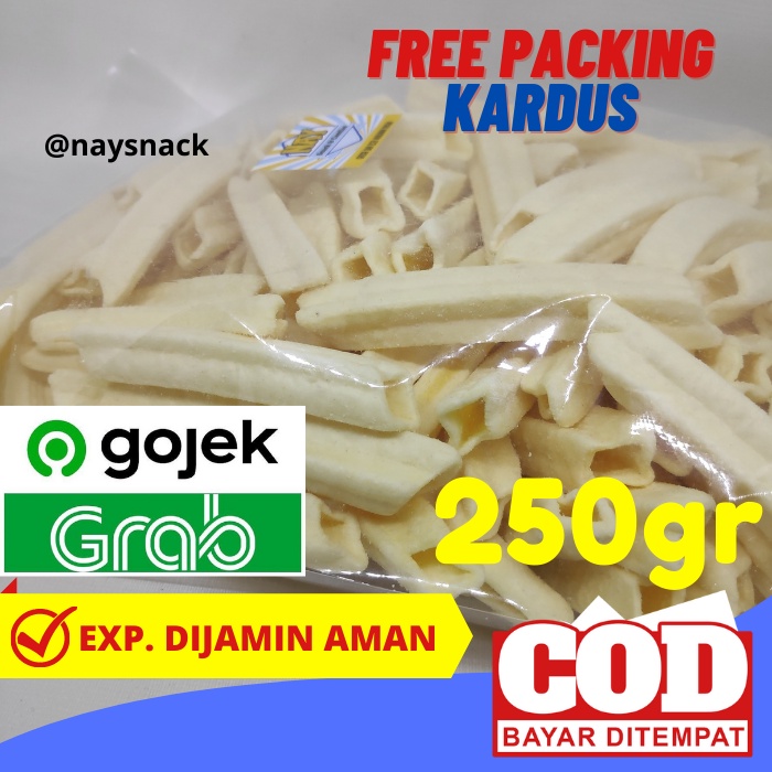 

Snack Kiloan Stick Potato Asin Isi Bersih 250 Gram