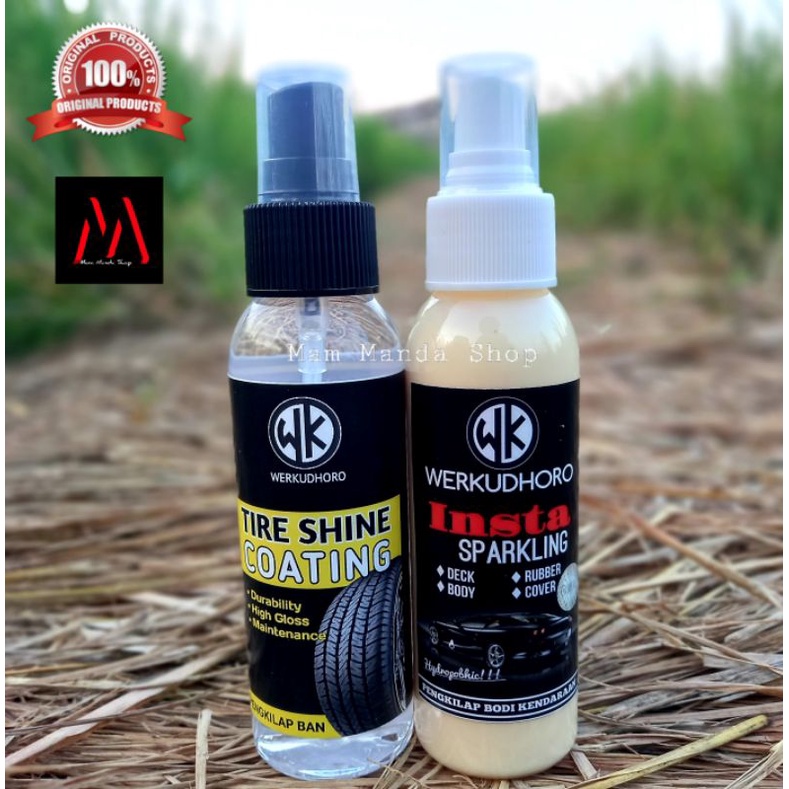 Insta Sparkling &amp; Tire Shine Coating / Pengkilap Motor / Pengkilap Ban / Coating