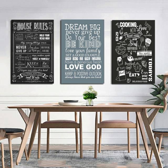 Hiasan Dinding Poster Kayu Quotes