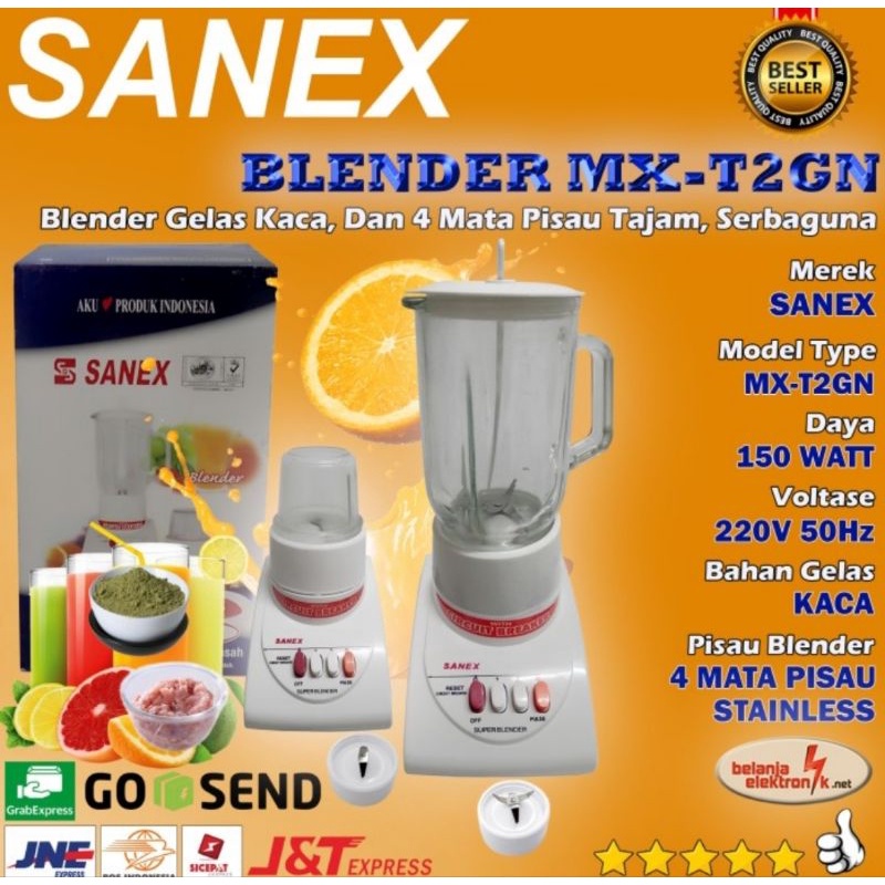 Sanex Blender Kaca 1.8 Liter 3in1 MX-T2GN