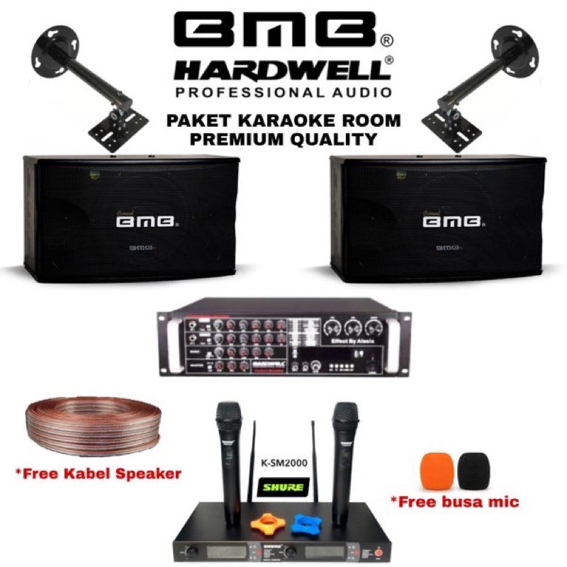 Jual HARGA MURAH Paket Karaoke Room Premium BMB 10inch Amplifier