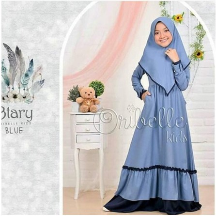 BTARY SYAR'I KIDS Baju Gamis Syari Anak Muslimah Tanggung ABG Remaja Model Terbaru 2022 Baju Anak Um