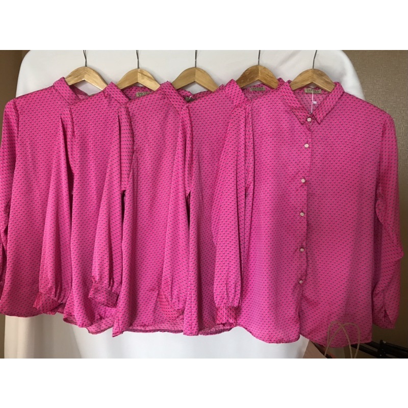 KEMEJA SAKURA/SILK/MOTIF ZAR*/OVERSIZE/SATIN SILK
