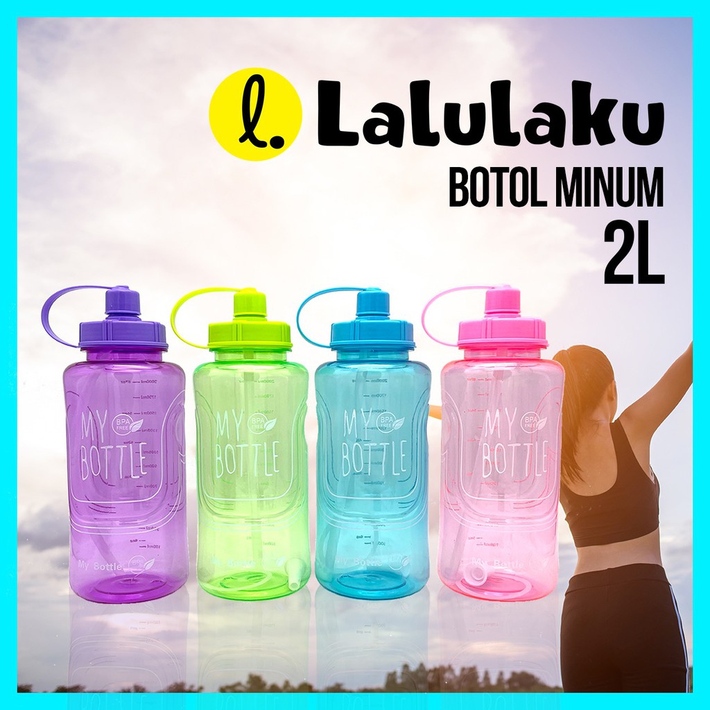 Botol Minum Jumbo 2 Liter Bz 222 Tempat Air Minum 2000 Ml Besar 2 Liter Shopee Indonesia 8394