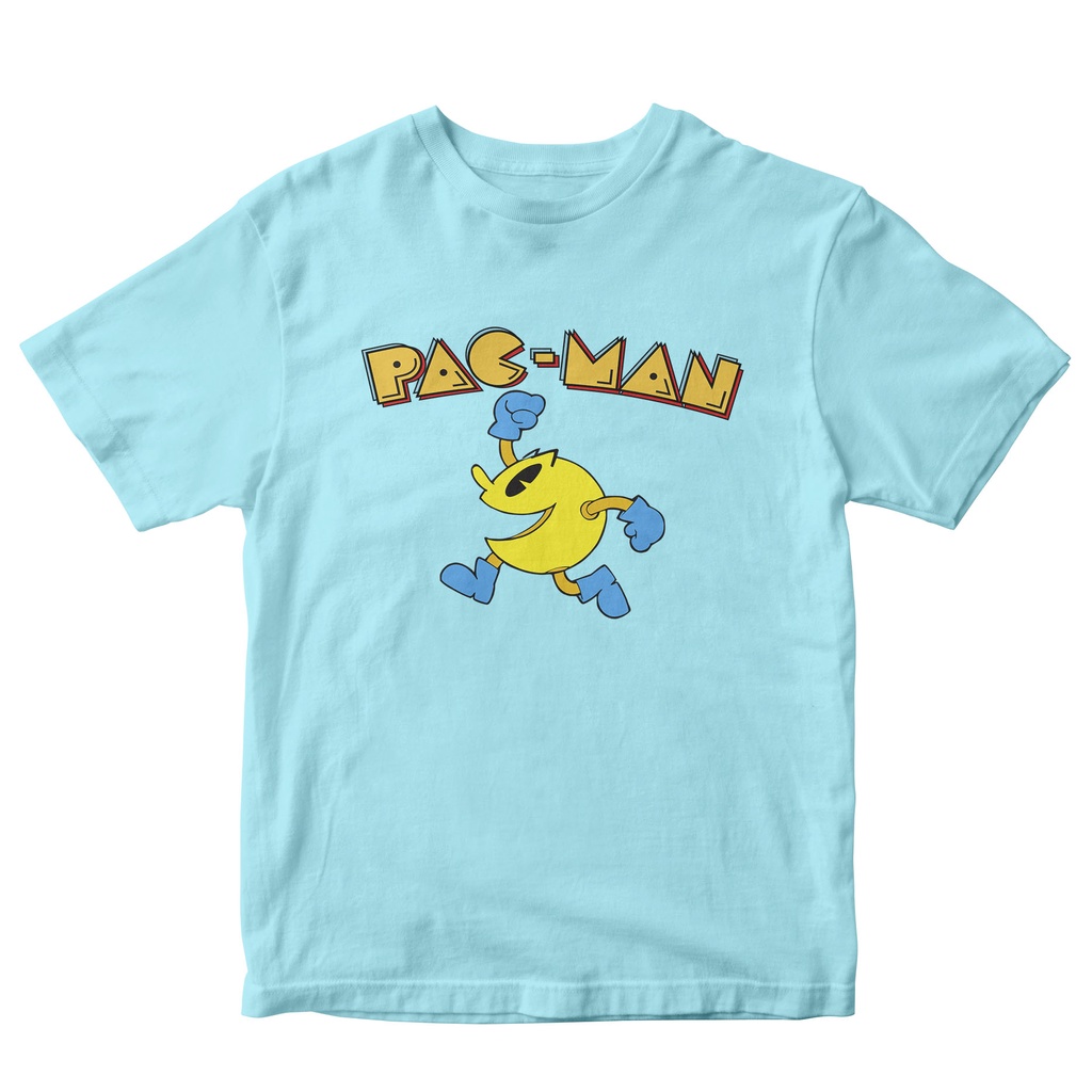 Kaos Kartun Pac Man Cotton Combed 30s Baju Anak Pakaian Murah Atasan Berkualitas