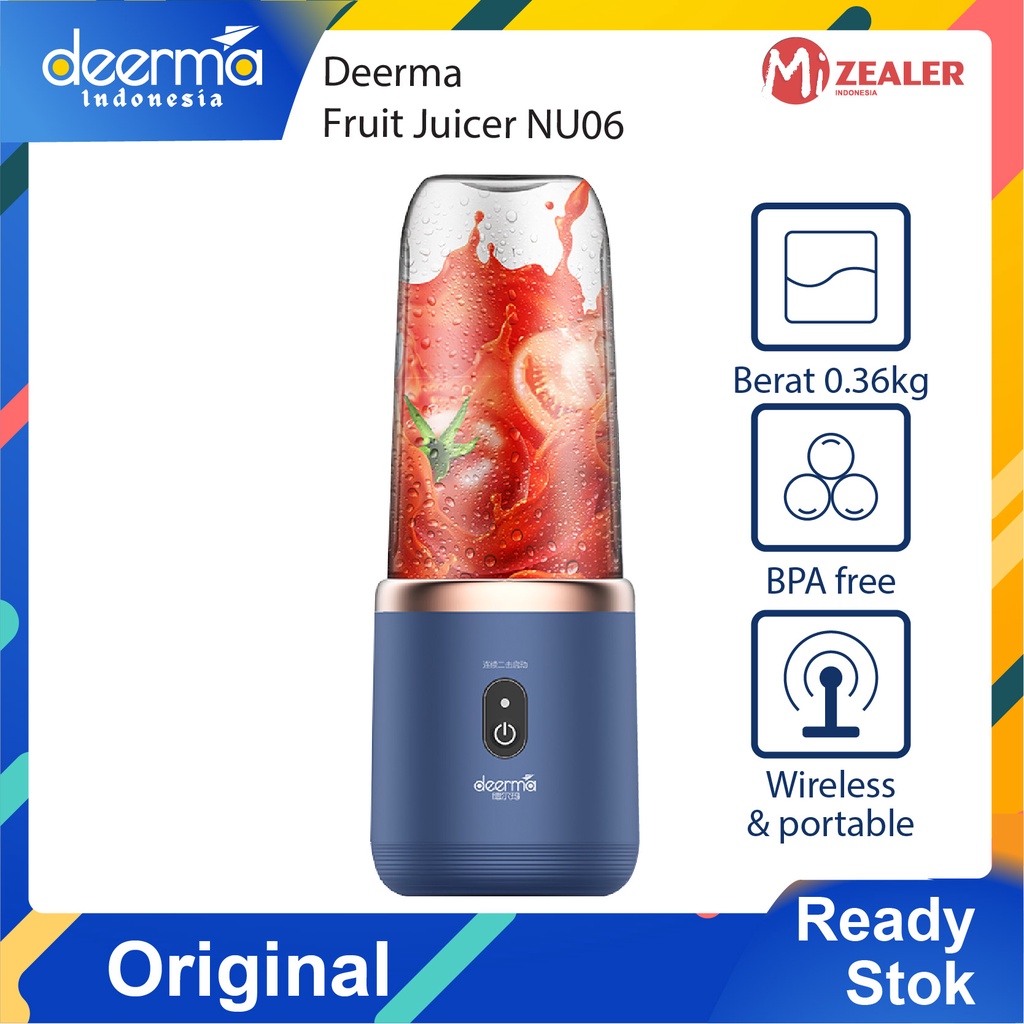 Deerma NU06 Vitamer Juice Blender Portable 400ML Hand Electric Wireless Lemon Orange Fruit Squeezer