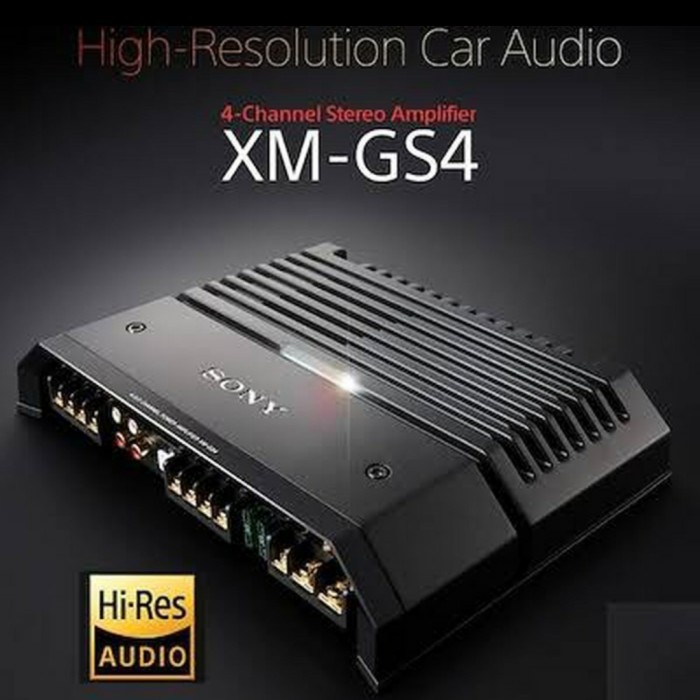 SONY POWER XM-GS4 4 channel Amplifier Hi-Res XM GS4