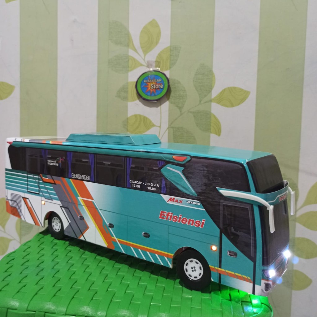 miniatur bus bis shd EFISIENSI plus lampu