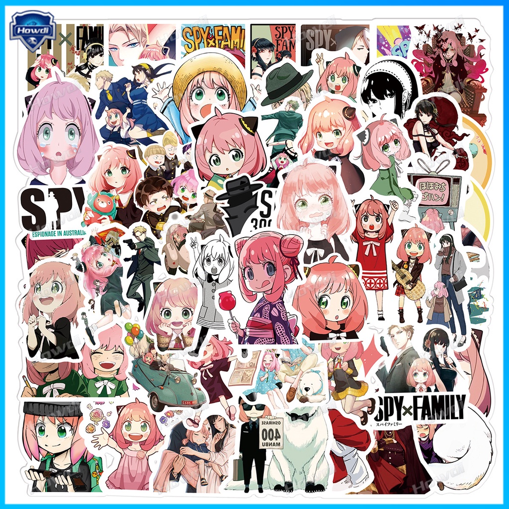 Stiker Motif Anime Spyxfamily Tahan Air Untuk Mobil / Motor