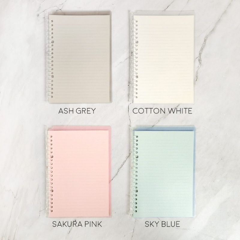 

[Areum] PANNOMO SLIM FILE BINDER NOTEBOOK (A5/B5) + ISI