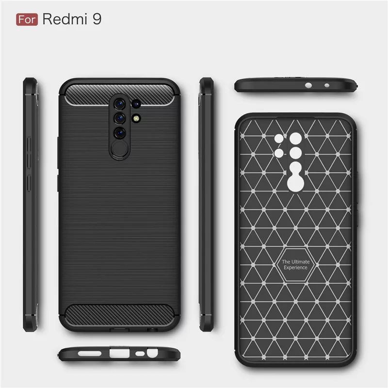 Softcase Carbon Xiaomi Redmi 9 - Soft Case Karbon TPU Slim Redmi 9 Silikon Tpu Casing Cover Premim