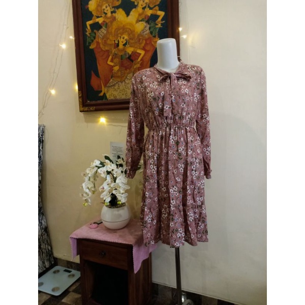 DRESS KOREA FLORAL SALE