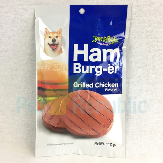 

Pet Republic Dog Snack JERHIGH Hamburger Chicken Treat 112gr