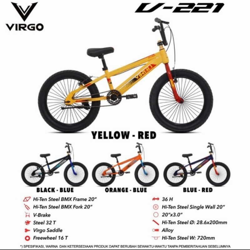 Sepeda Bmx 20 United Virgo V 221