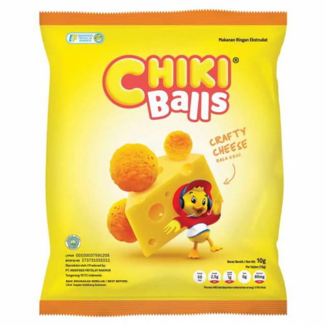 

Chiki Balls Keju - Cokelat 1 Renceng isi 10 pcs