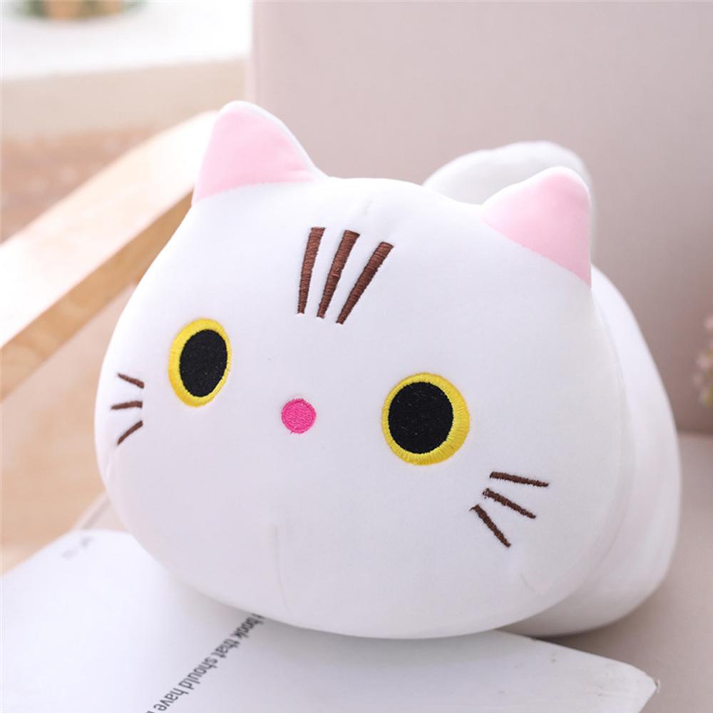 Timekey Mainan Boneka Bantal Stuffed Plush Kartun Kucing Lucu Untuk Hadiah K9R5