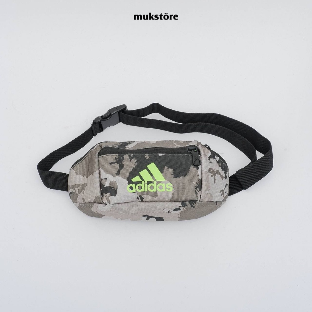Waistbag Adidas Logo Camo Green Original Resmi - GC8556