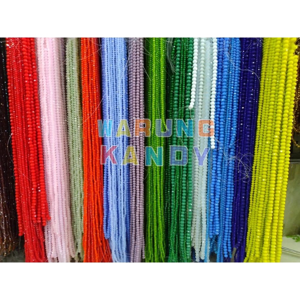 Manik Kristal Ceko 8mm Dop Warna Special PAK