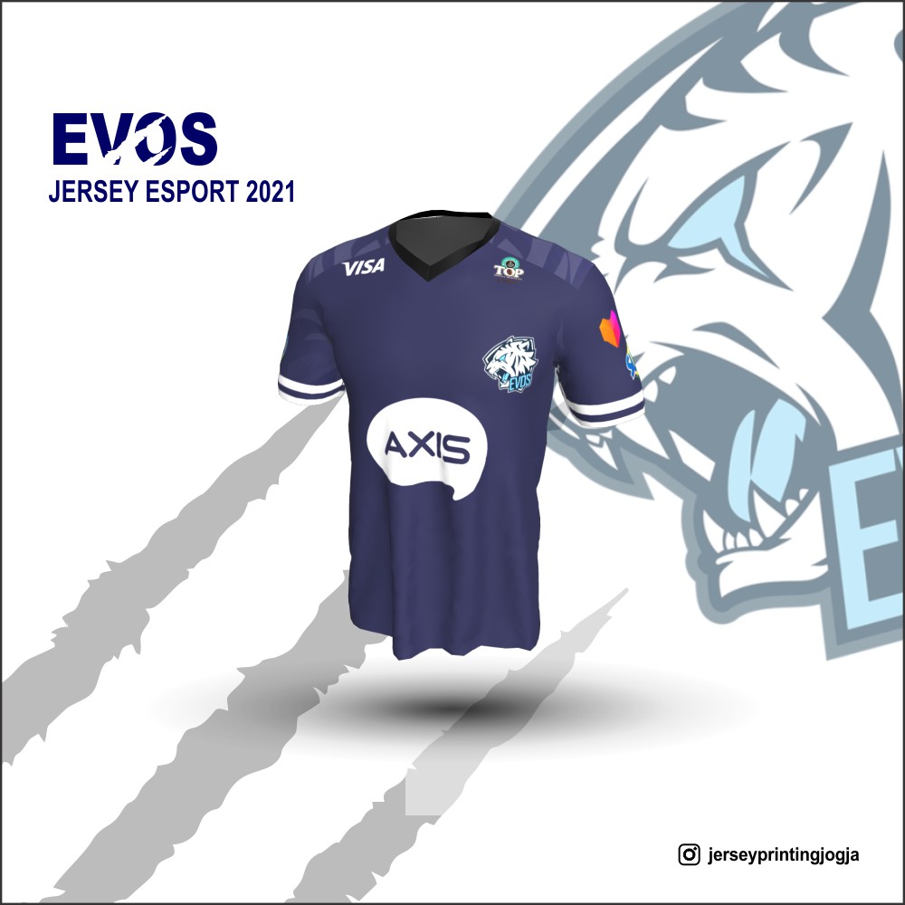 Custom Jersey Gaming Mobile Legend Printing (Satuan Free Desain)