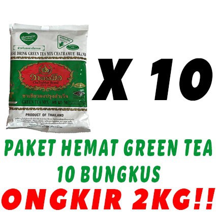 BTP PAKET 10 BUNGKUS THAI GREENTEA