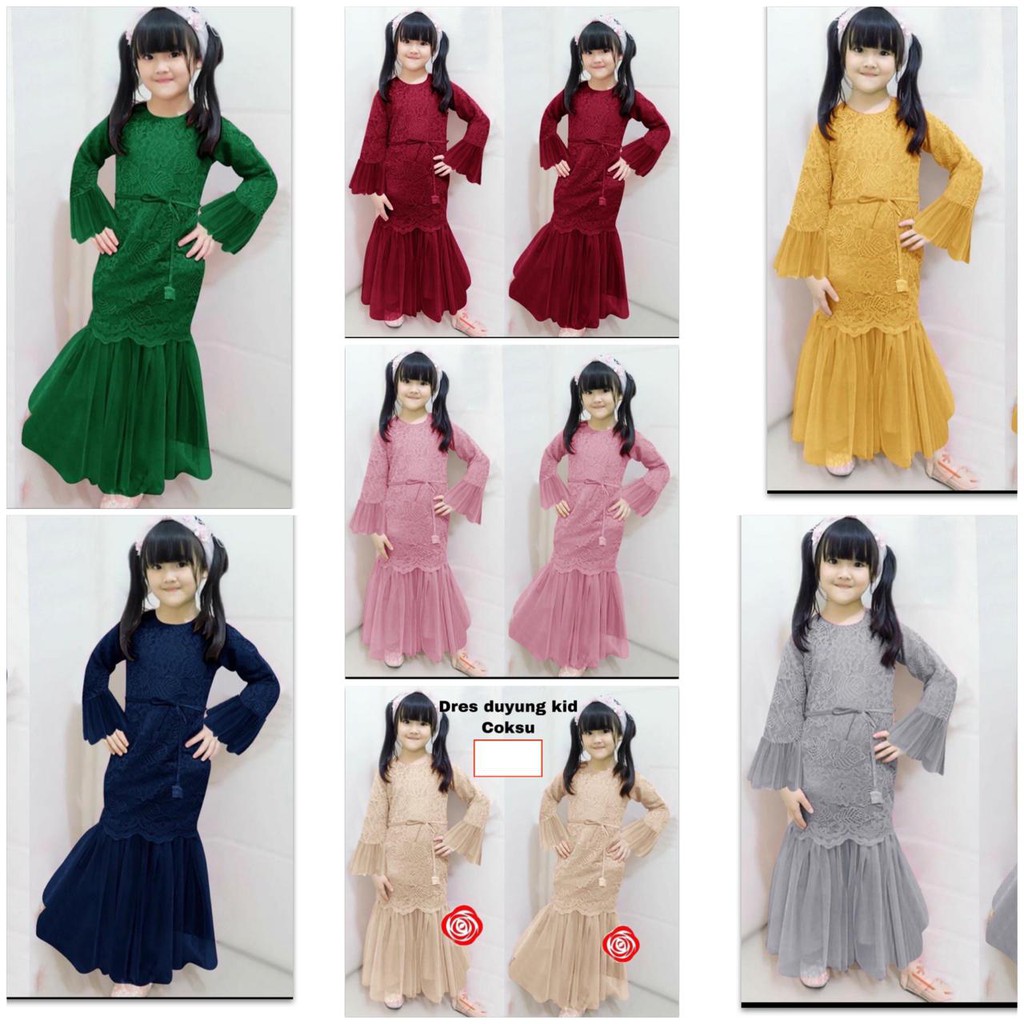 (PASTI REALPICT) GAMIS ANAK LARKY KIDS MAXI BRUKAT TILE PREMIUM LARKID DRESS MAXI RATUTU LEBARAN