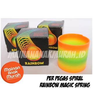  Mainan  Anak Per Pegas Spiral Rainbow Magic Spring Pir 