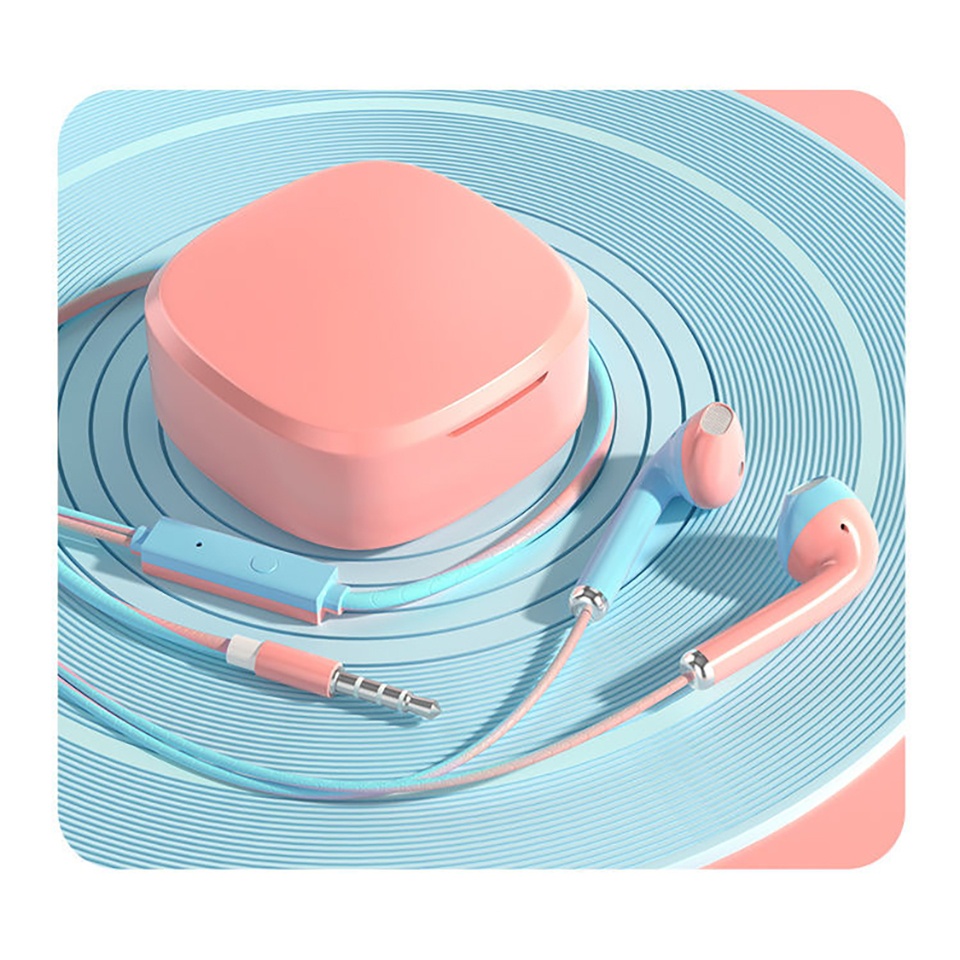 Headset Macaron U24 / Earphone Macaron Unik Hifi Audio Mate Color