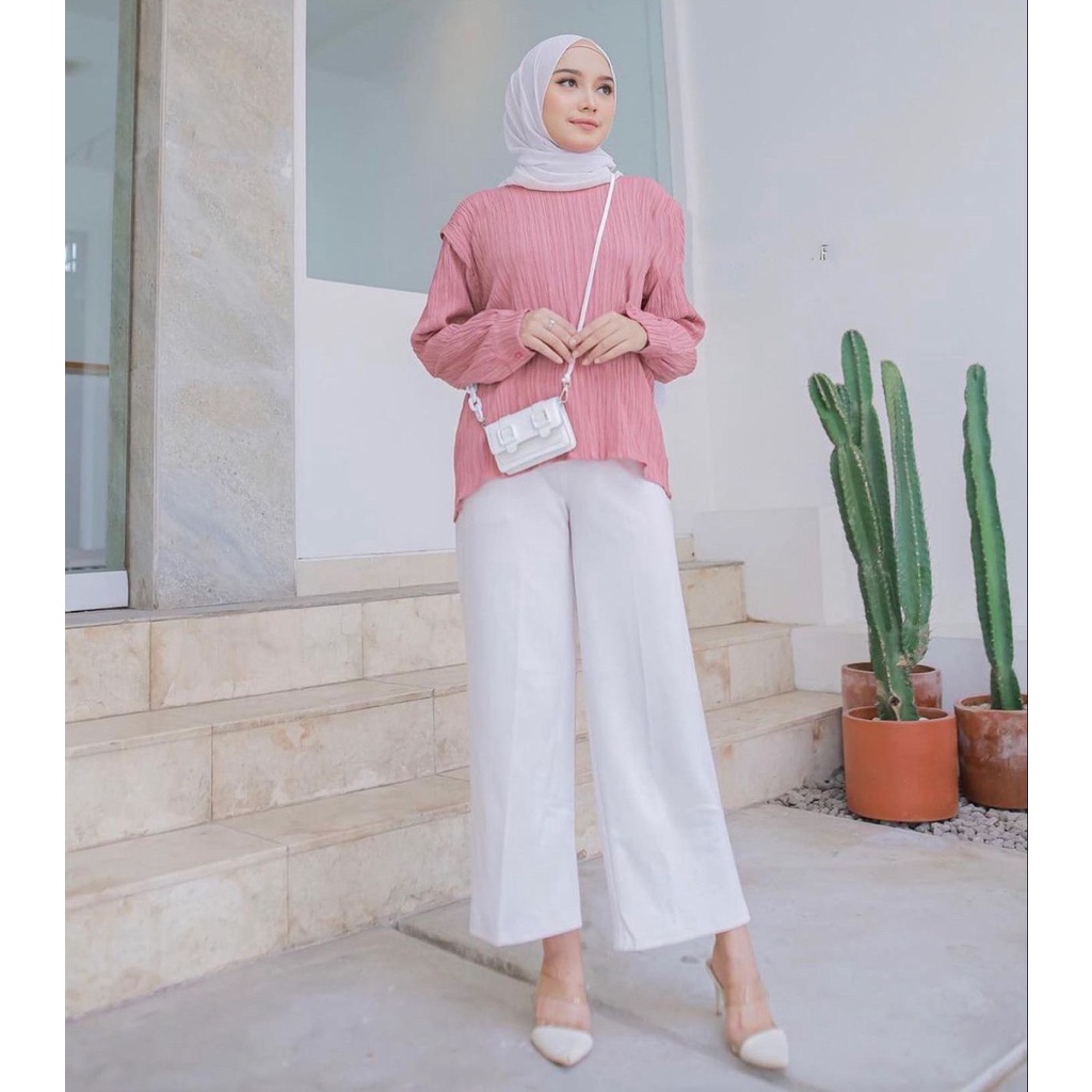 1KG MUAT 5PCS | OLIVE LADY CRUSH SHIRT TOP HITS OOTD SELEBGRAM FASHION GROSIR WANITA TERMURAH