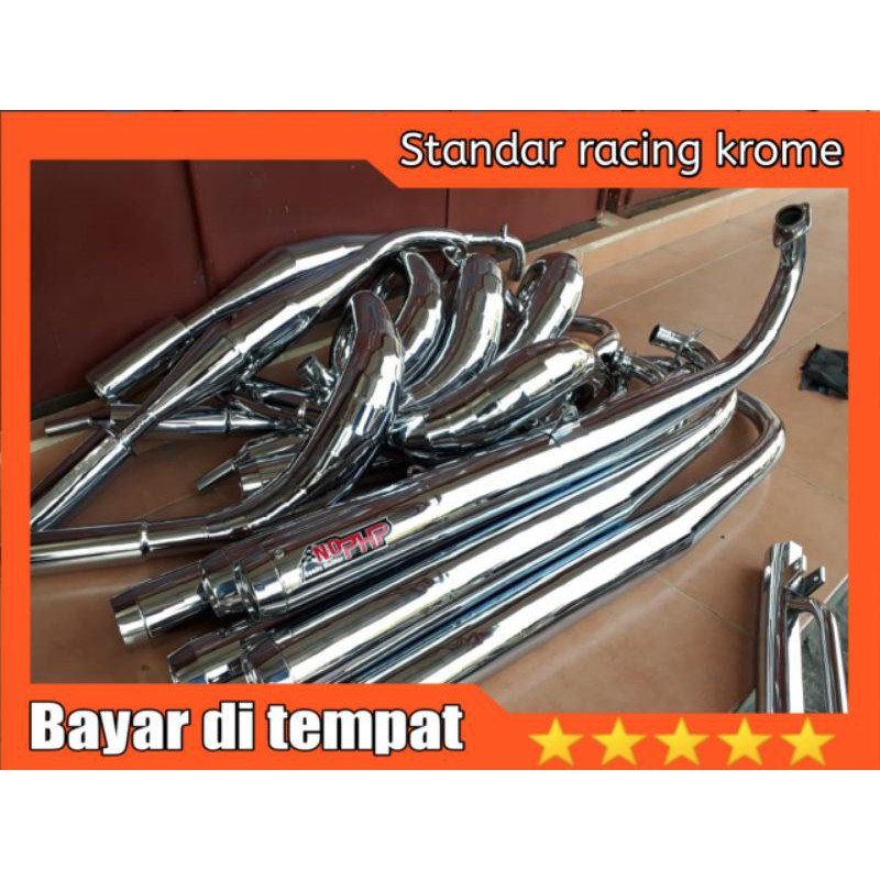 KNALPOT NO PHP MURAH STANDAR RACING sr KROME RX KING RXK RX SPECIAL ORI NO PHP
