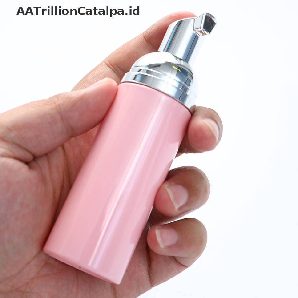 1 Pc Botol dispenser Sabun Cair lotion mousse 60Ml Warna pink Terang