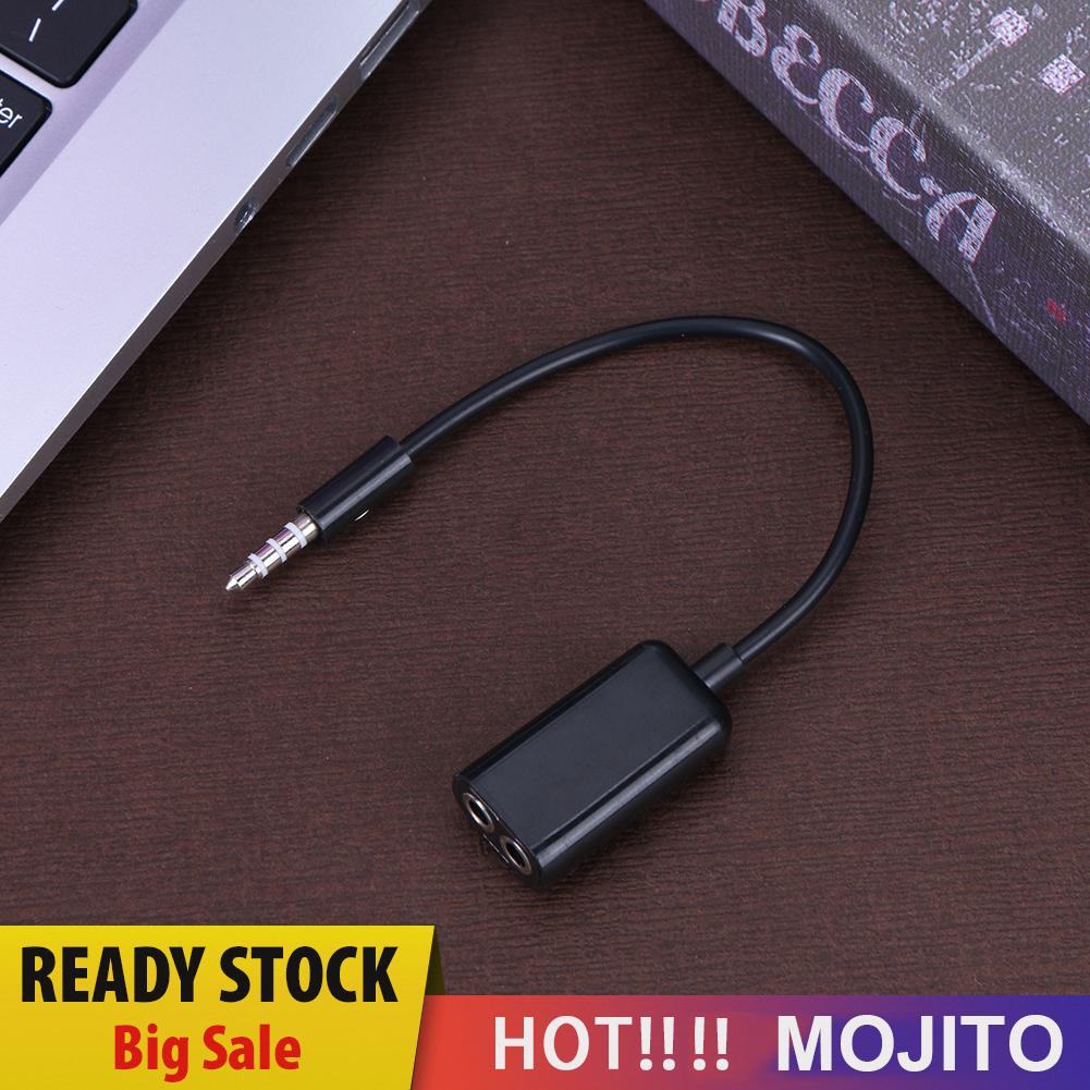 MOJITO Headphones Splitter 3.5mm Male to 2 Female Lovers Stereo Earphone Splitter