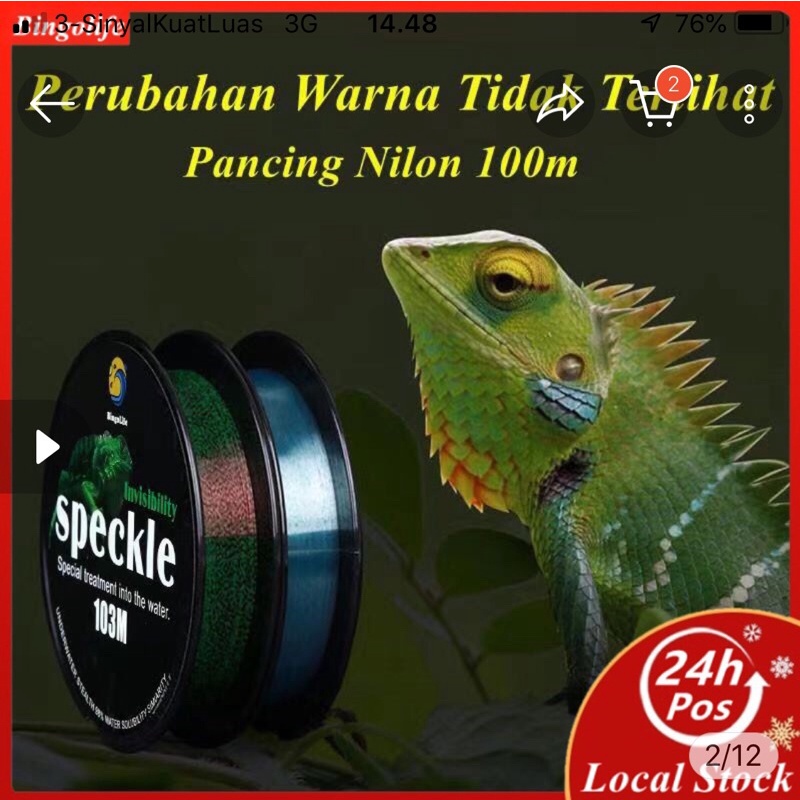 senar pancing speckle
