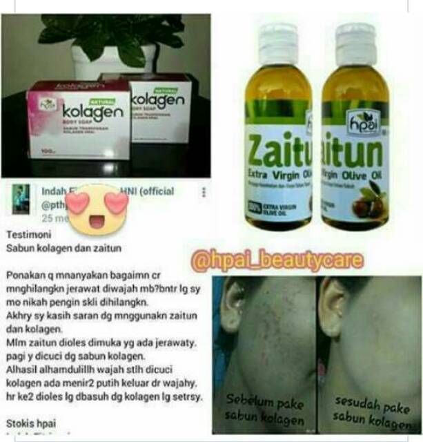 100 Murni Herbal Minyak Zaitun Dari Hni Hpai Kesehatan Kecantikan Shopee Indonesia