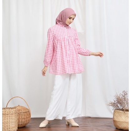 ROKKA BLOUSE - PAKAIAN WANITA - BLOUSE KOTAK - BISA COD