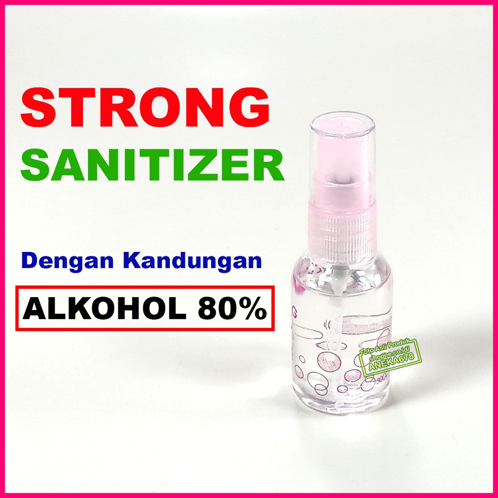 STRONG HAND SANITIZER ALKOHOL ANTISEPTIC ANTI VIRUS BAKTERI KUMAN